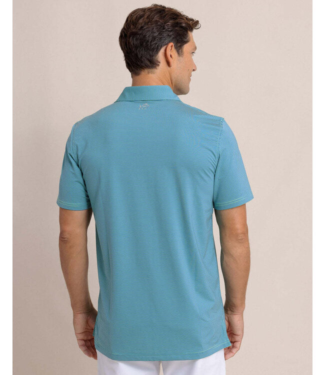 Peter M SS Brrreeze Meadowbrook Stripe Polo