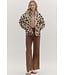 Patricia Leopard Pattern Quilted Jacket