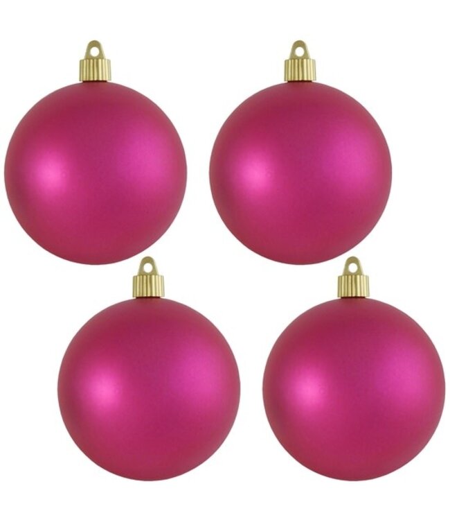 4" Glamour Pink Ornament - Sold Individually