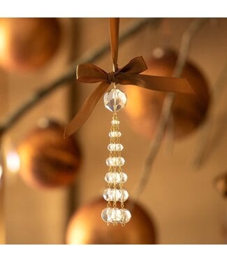 Crystal Tassel Clear Ornament