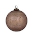 Matte Champagne Glass Ball Ornament