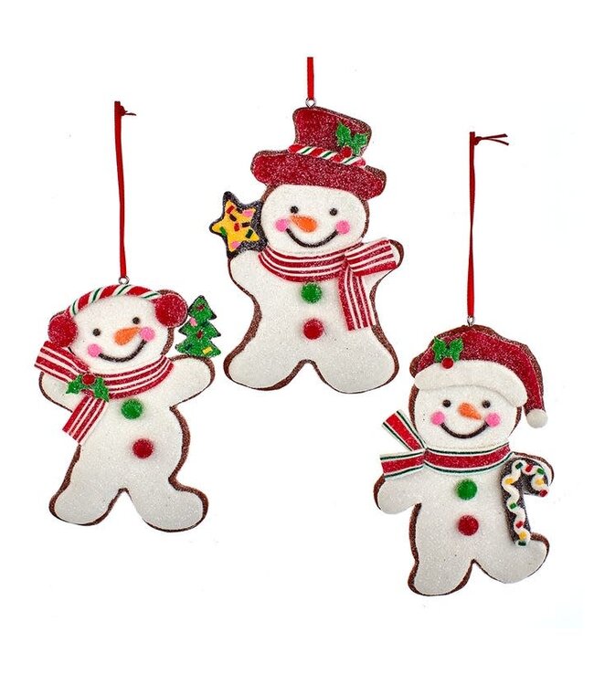 Gingerbread Snowman Ornament
