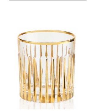 Timeless Whisky Glass 24Kt Gold