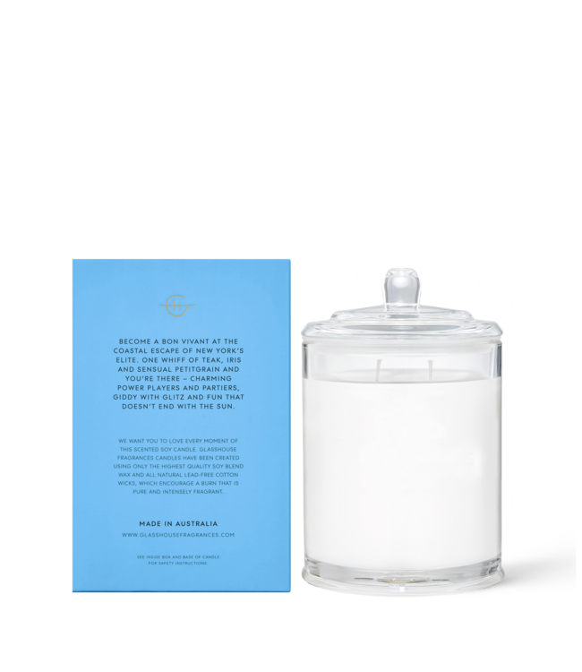 GLASSHOUSE FRAGRANCES 13.4 Oz The Hamptons Candle