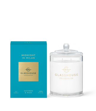 GLASSHOUSE FRAGRANCES 13.4 oz. Midnight in Milan Candle