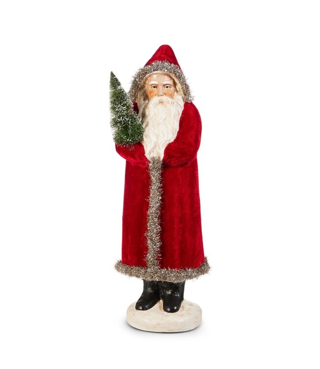 17" Red Velvet Santa
