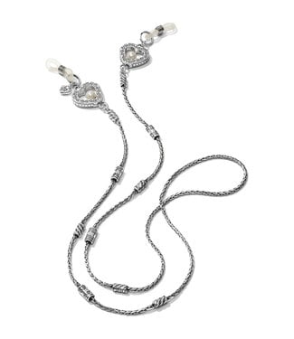 BRIGHTON Sorority Row Eyeglass Chain Silver Pearl
