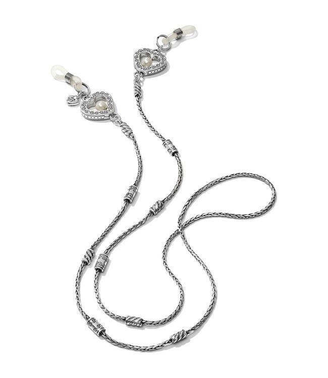 BRIGHTON Sorority Row Eyeglass Chain Silver Pearl