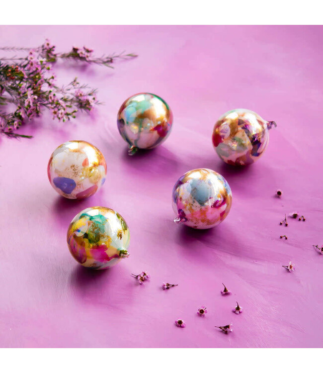 GLITTERVILLE Color Couture Ball Ornament - Sold Individually