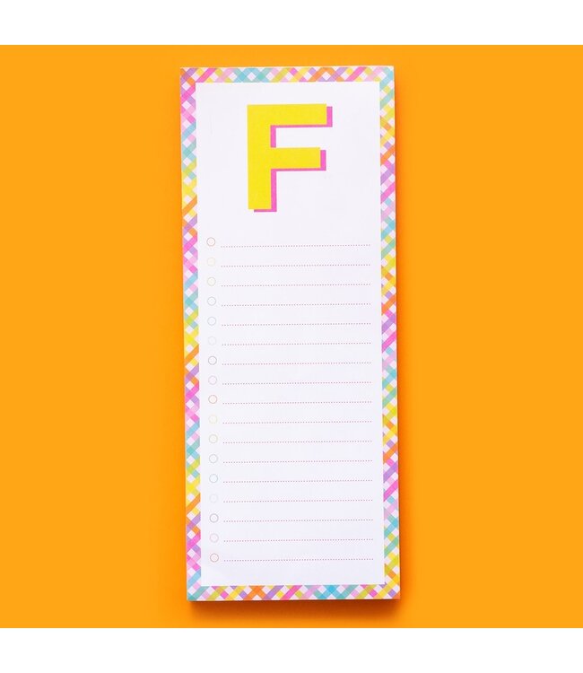 List Pad Letters