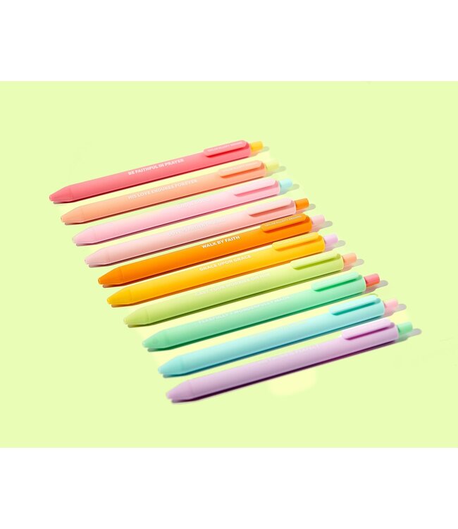 Gel Pen Set - Motivational - Faith