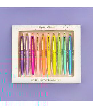 10 Motivational Pen Set
