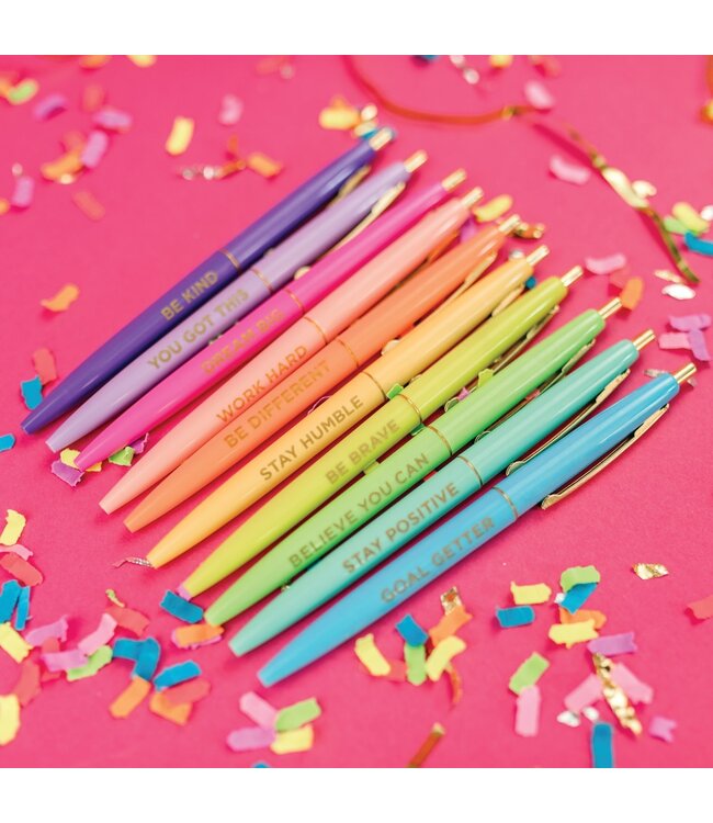 10 Motivational Pen Set