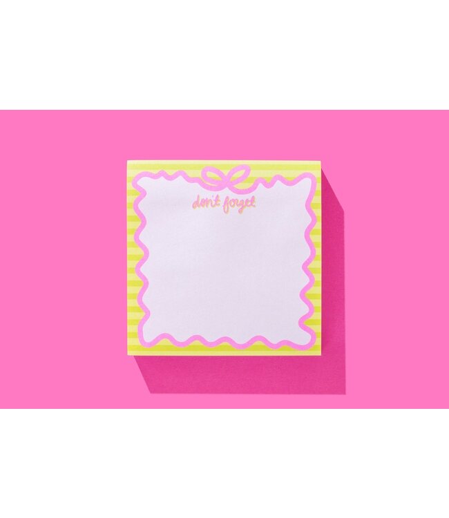 Sticky Notes Pad - "Don't Forget"