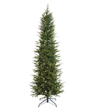 6.5' Pencil King Pine Fir Color Change Sparkle Tree