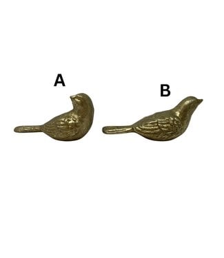 Cast Iron Bird with Gold Finish