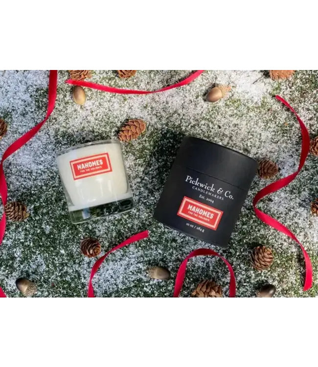 Pickwick Mahomes for the Holidays Candle