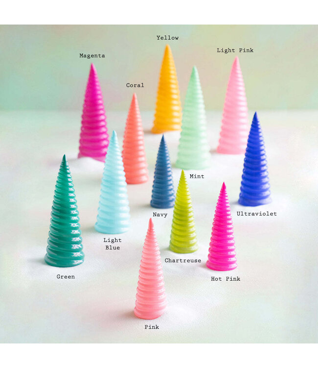GLITTERVILLE Sugar Swirl Cone Tree - Sold Individually