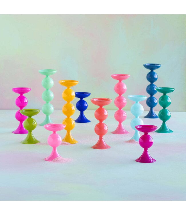 GLITTERVILLE Sugar Plum Pillar Candle Holder - Sold Individually