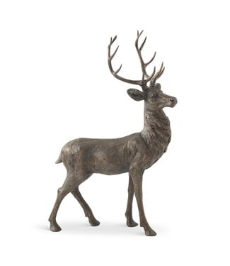 50.5 Inch Bronze Deer Statue