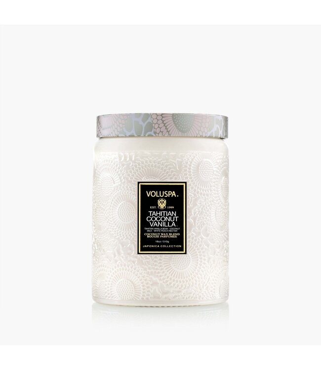 VOLUSPA Tahitian Coconut Vanilla 18 oz. Large Jar Candle