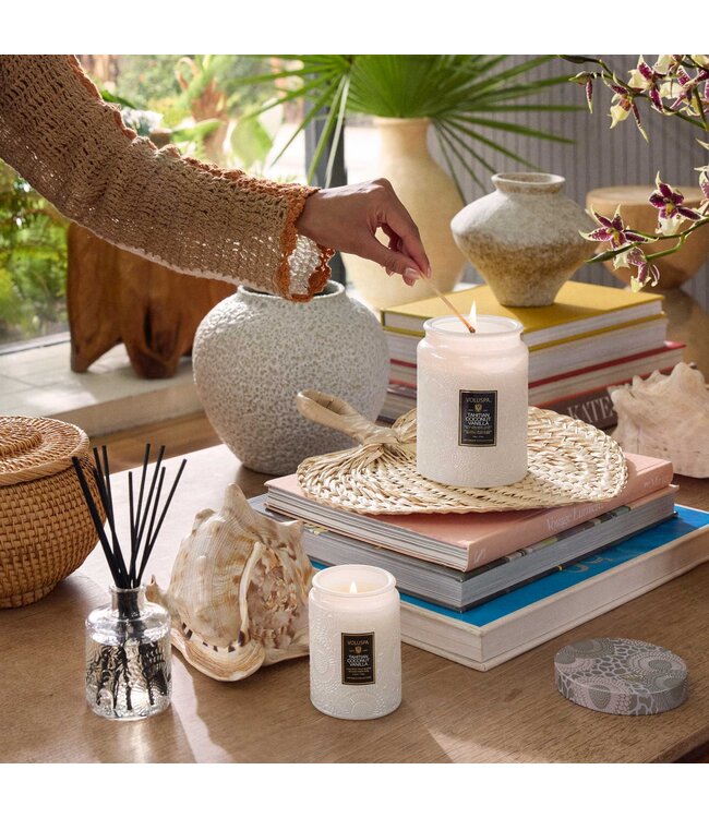 VOLUSPA Tahitian Coconut Vanilla 18 oz. Large Jar Candle