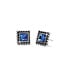 BRIGHTON Sparkle Square Blue Mini Post Earrings