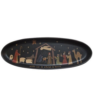 A Child is Born Nativity Tray