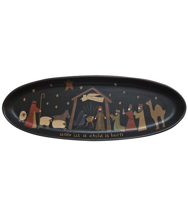 A Child is Born Nativity Tray