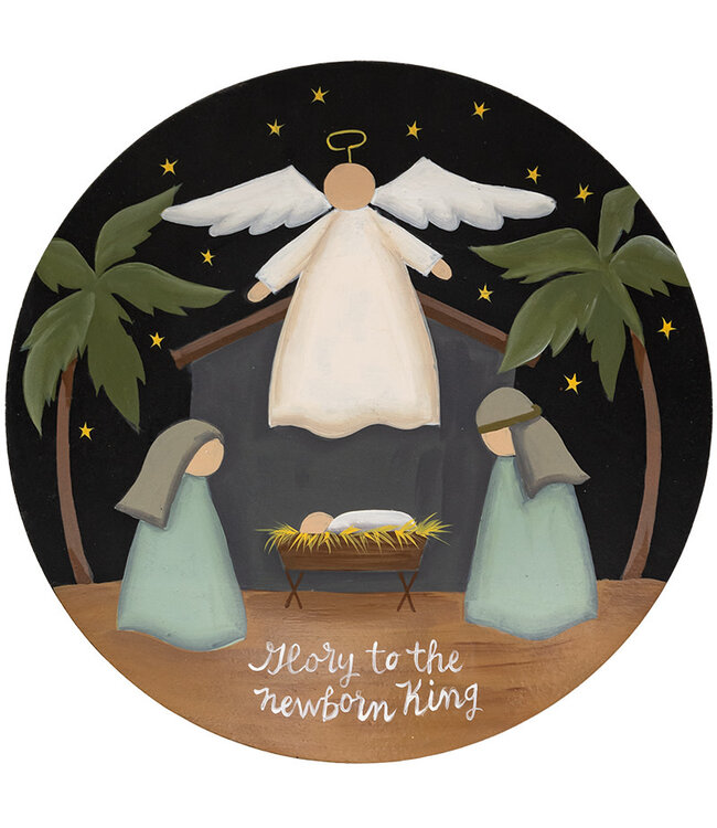 Glory to the Newborn King Nativity Plate