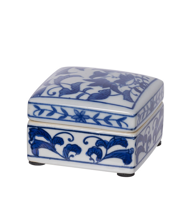 Leith Blue and White Decorative Box - Sold Individually