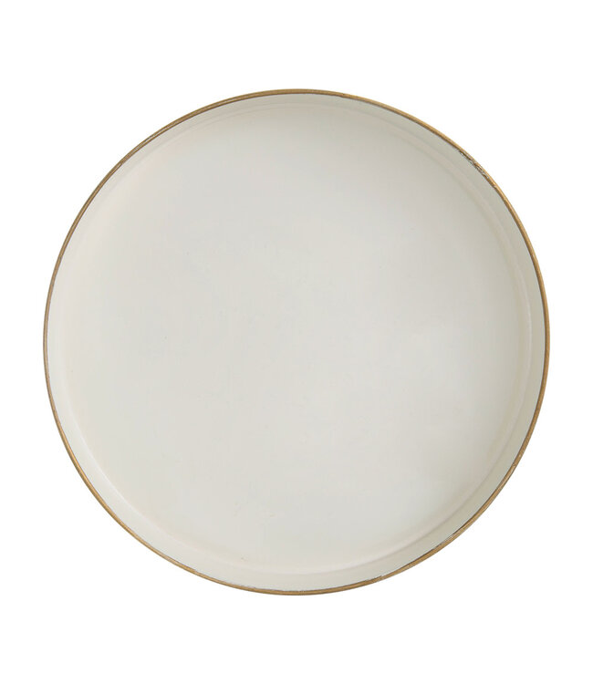 Mimosa Round Tray - White