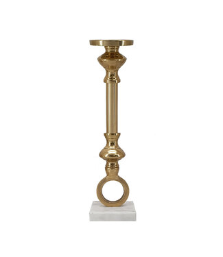 19 Inch Aluminum Pillar Candle Holder