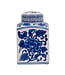 9 Inch  Hand Painted Square Canister