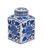 9 Inch  Hand Painted Square Canister