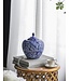 Round Porcelain Blue & White Ginger Jar with Lid