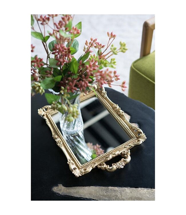 Mirror Small Tray with handles