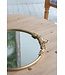 Mirror Tray with Gold Iron Frame & Intricate Floral