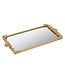 Mirror Tray w/ Gold Frame & Intricate Floral