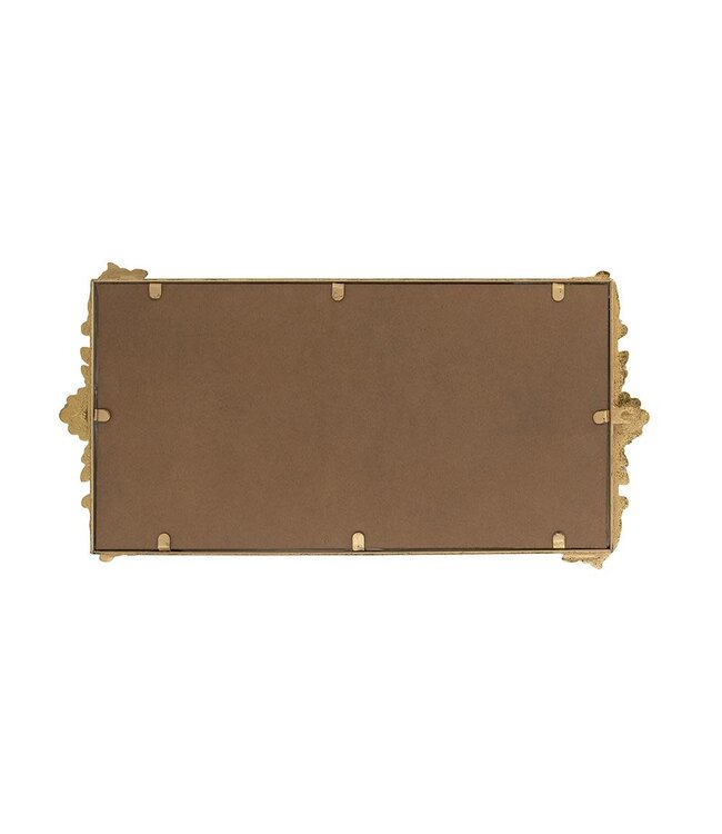 Mirror Tray w/ Gold Frame & Intricate Floral