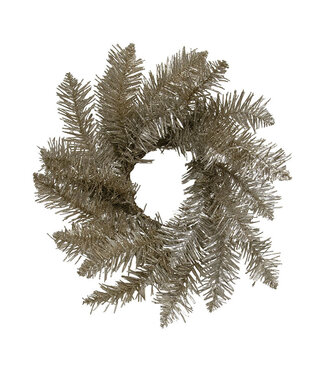 3.5" Glistening Platinum Pine Candle Ring