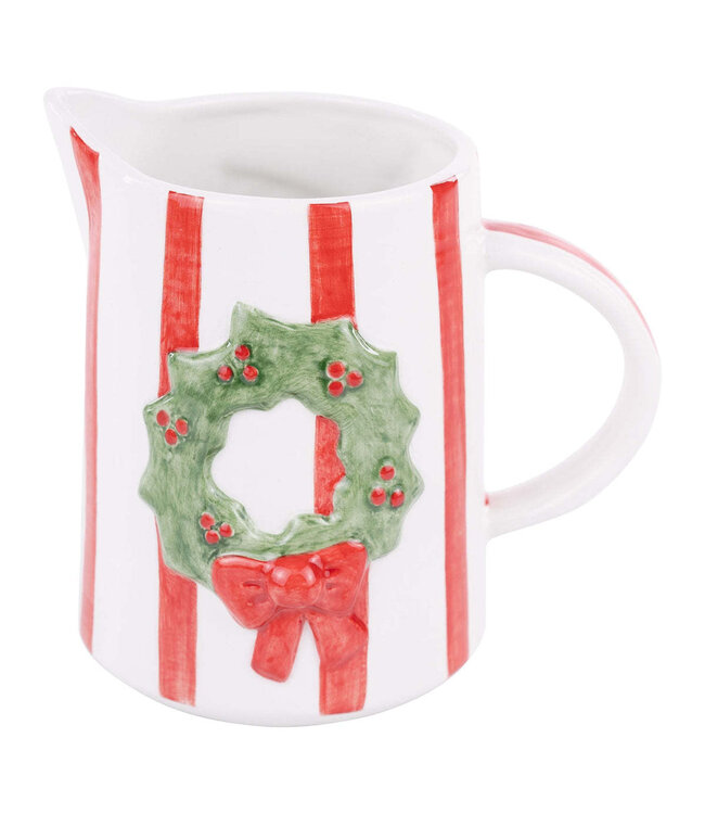 Merry & Bright Wreath Pitcher