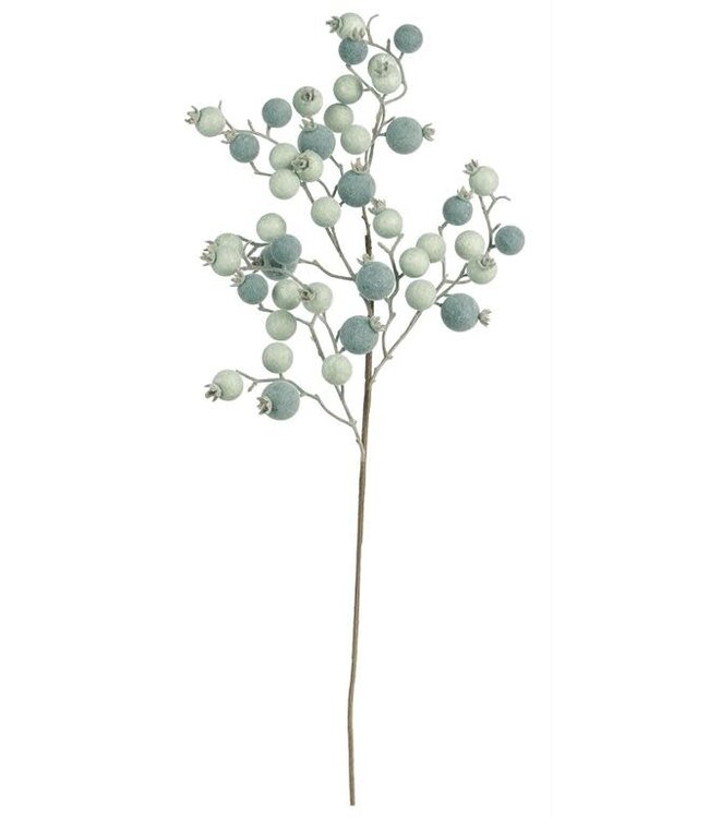 29" Iced Rosehip Berry Spray Gray