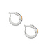 BRIGHTON Mystery of Love Gold Heart Hoop Earrings