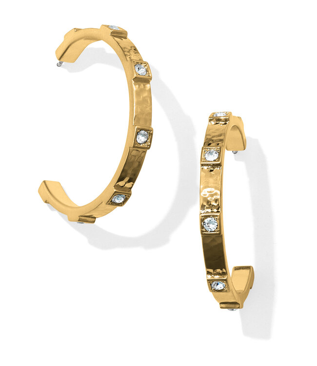 BRIGHTON Meridian Zenith Station Hoop Earrings - Gold