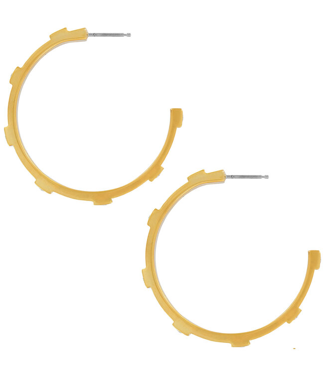 BRIGHTON Meridian Zenith Station Hoop Earrings - Gold