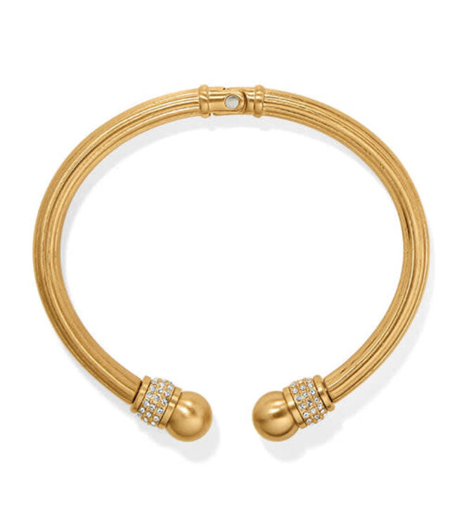 BRIGHTON Meridian Open Hinged Bangle Gold