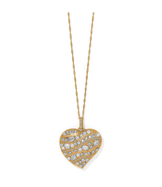 BRIGHTON Trust Your Journey Convertible Reversible Large Heart Necklace