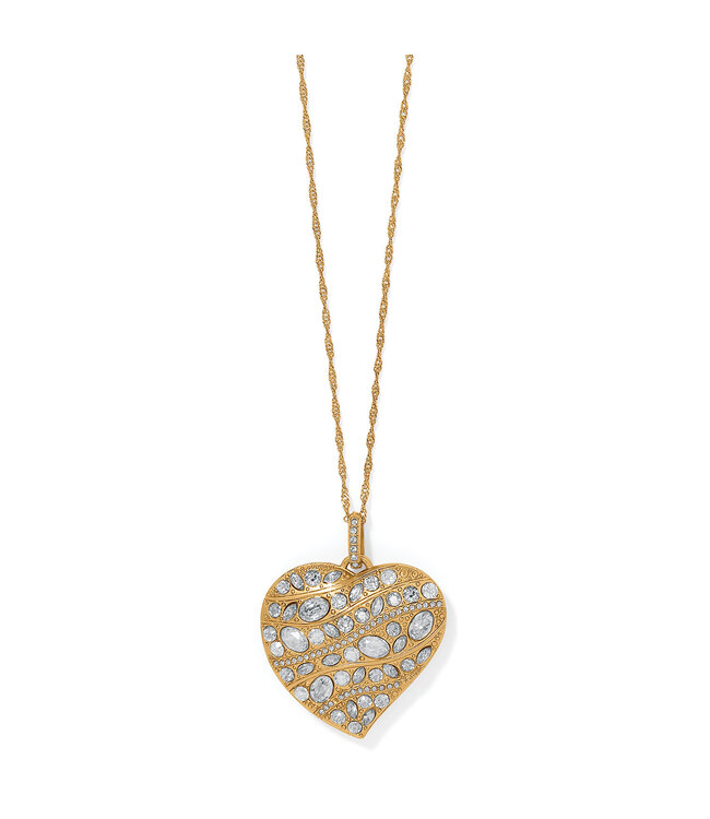 BRIGHTON Trust Your Journey Convertible Reversible Large Heart Necklace