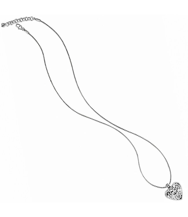 BRIGHTON Contempo Heart Badge Clip Necklace